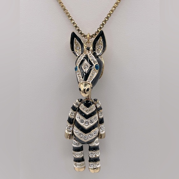 Betsey Johnson Zebra Necklace - Picture 10 of 11
